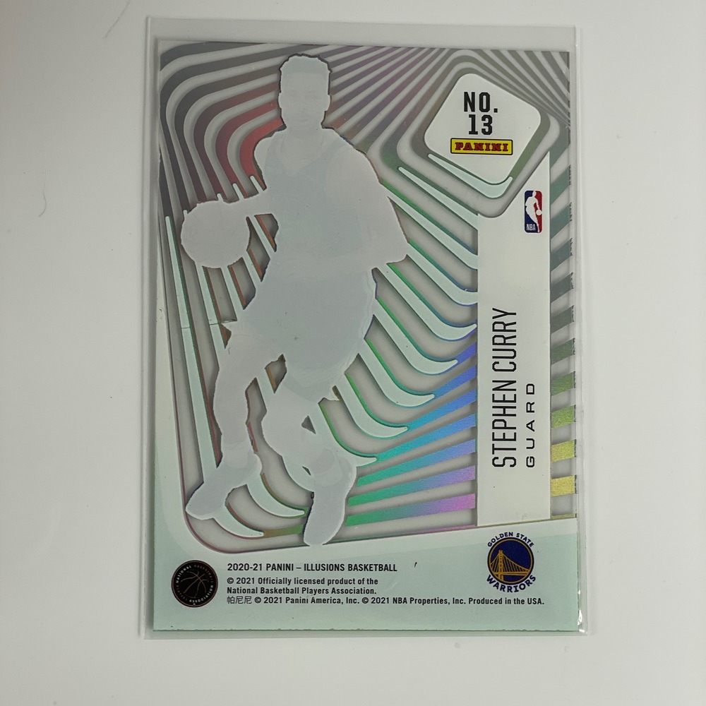 Stephen Curry 2020-21 Panini Illusions Amazing Insert No. 13 Warriors Card - Picture 5 of 7